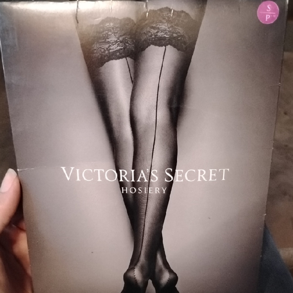 Pink Magenta Victoria's Secret Lace Top Thigh Highs